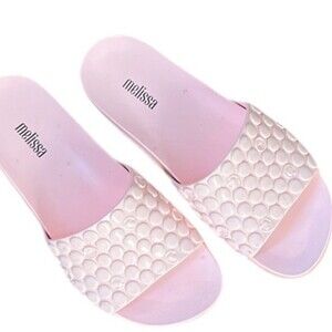 Melissa slide shoes with Bubble wrap design size 7